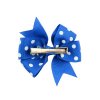 3.5 Inches Girls Dots Grosgrain Ribbon Bows With Clip