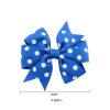 3.5 Inches Girls Dots Grosgrain Ribbon Bows With Clip