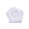 3.5 cm Diameter Solid Color Satin Ribbon Rose Flowers 25 Colors Available