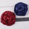 8 cm Diameter Solid Color Satin Fabric Rose Flowers 20 Colors Available