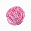 5 cm Diameter Solid Color Satin Fabric Rose Flowers 23 Colors Available