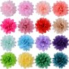 10 cm Diameter Solid Color Chiffon Flowers 20 Colors Available