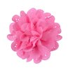10 cm Diameter Solid Color Hollow-carved Pattern Chiffon Flowers 26 Colors Available
