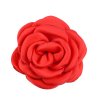 6 cm Diameter Solid Color Satin Fabric Camellia Flowers 24 Colors Available