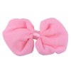4 Inches Width Solid Color Chiffon Pre Made Bows 13 Colors Available