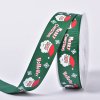 Custom Printed Grosgrain Christmas Ribbon For Gift Decoration