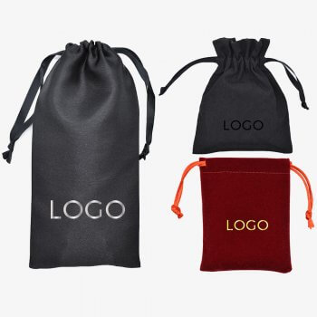 custom size/color/printing fabic drawstring pouches