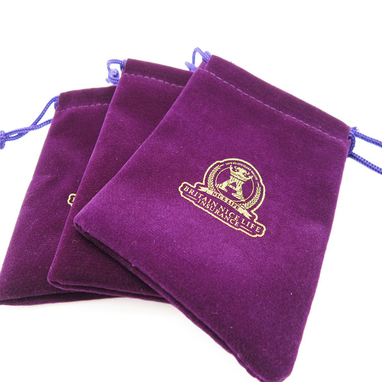 Velvet Pouch Custom Logo Drawstring Jewelry Bag Wholesale Gift