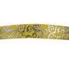Luxury silver foil printed grosgrain ribbon 7/8″ width wholesale