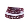 Wholesale 22 MM 7/8 INCHES STAR SILVER FOIL PRINTED GROSGRAIN RIBBON