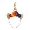 kids unicorn hair bands with flowers wholesale