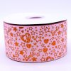 Printed Valentine’s Day 75 mm wide grosgrain ribbon roll