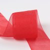 MingRibbon Ready stock 190 colors available 100% nylon organza ribbon/sheer ribbon wholesale