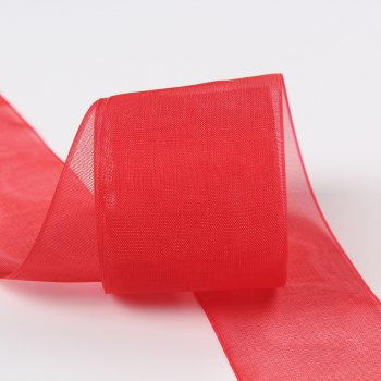 Organza ribbon, Red