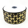 Custom printed puzzle 3″ wide grosgrain ribbon 75 mm width