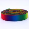 1 inch printed rainbow double sided satin ribbon/grosgrain ribbon 25 mm  width