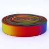 1 inch printed rainbow double sided satin ribbon/grosgrain ribbon 25 mm  width