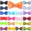 Wholesale adjustable satin bow ties for boys and men