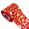 MingRibbon Wholesale 3 inches wide Christmas Ribbon Printed Grosgrain Ribbon