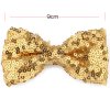 MingRibbon Wholesale Ready Stock 3.5″ Sequin Bow Tie For DIY – 15 colors available