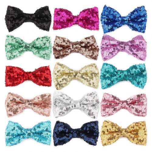 Ready Stock 3.5'' Sequin Bow Tie For DIY