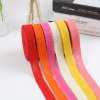Ready stock 12 colors available 2.5cm colored burlap ribbon wholesale