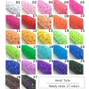 MingRibbon wholesale 15 cm*10 yards 27 colors heart fancy tulle fabric mesh fabric for DIY