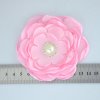 MingRibbon Ready stock 10 cm diameter handmade fabric flower with pearl 20 colors available