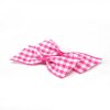 MingRibbon 2″ pre made ribbon bows, mini gingham bow, plaid bow for gift decorations