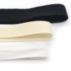 MingRibbon 25mm organic natural white woven cotton ribbon for label