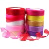 MingRibbon Ready Stock 25 mm nylon organza ribbon roll 66 colors available