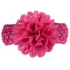MingRibbon 18 colors Chiffon Flowers With Band, Baby Girls Headband Wholesale