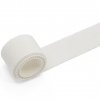 MingRibbon 25 mm organic natural white and black cotton rayon petersham ribbon/hat ribbon