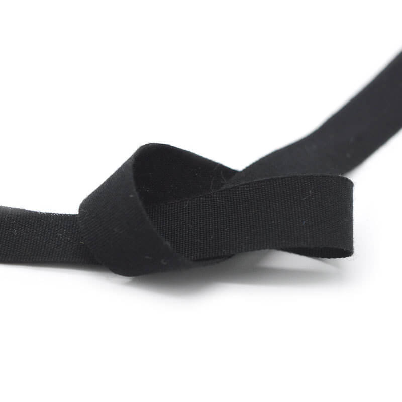 Black cotton ribbon