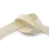 MingRibbon high density 25mm organic natural white woven cotton ribbon for label