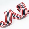 MingRibbon stripe ribbon wholesale, 3 cm wide red white black stripe ribbon/woven ribbon