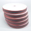 MingRibbon stripe ribbon wholesale, 3 cm wide red white black stripe ribbon/woven ribbon