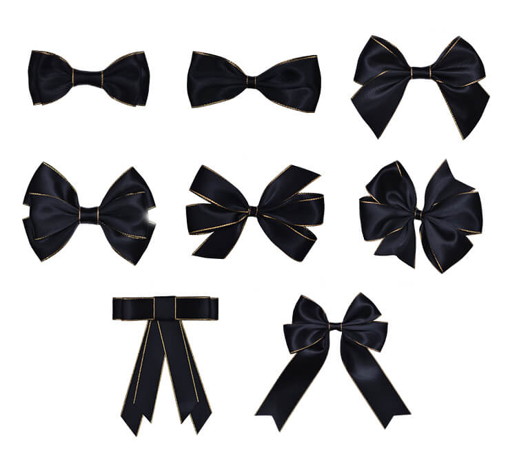 Pre-tied Customized Style/Size/Color/Logo Ribbon Bows Wholesale 