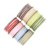 8 colors available 6 mm wide natural stripe jute ribbon roll for flora wrapping