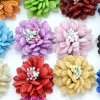 MingRibbon Ready stock 4cm diameter small Fabric Flower 14 colors available