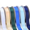 In stock 35 colors available 6 to 38 mm double faced gold edge satin ribbon (100 yards/roll)